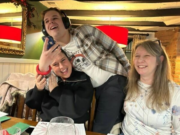 Young man enjoying time with his PAs