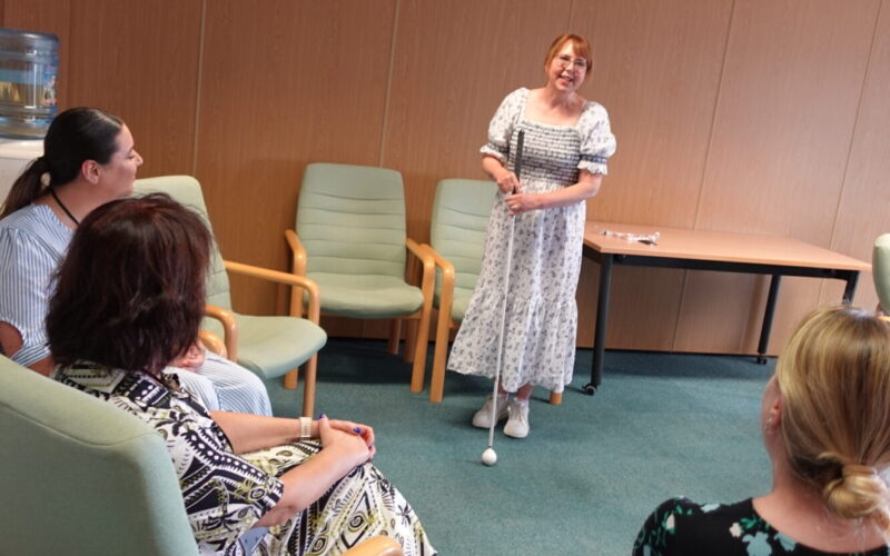 Patricia meeting with the ECL team