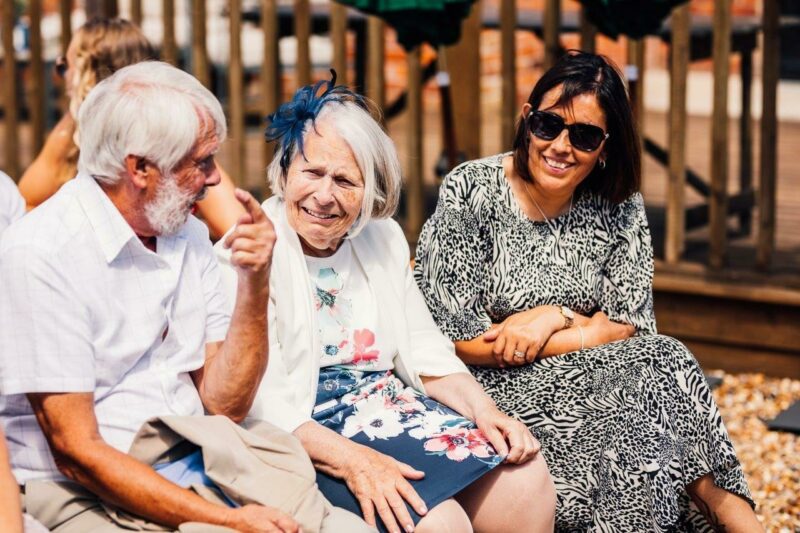 Angela with customer Anne & her husband.
