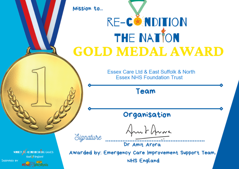 ECL Recondition the Nation Gold Certificate