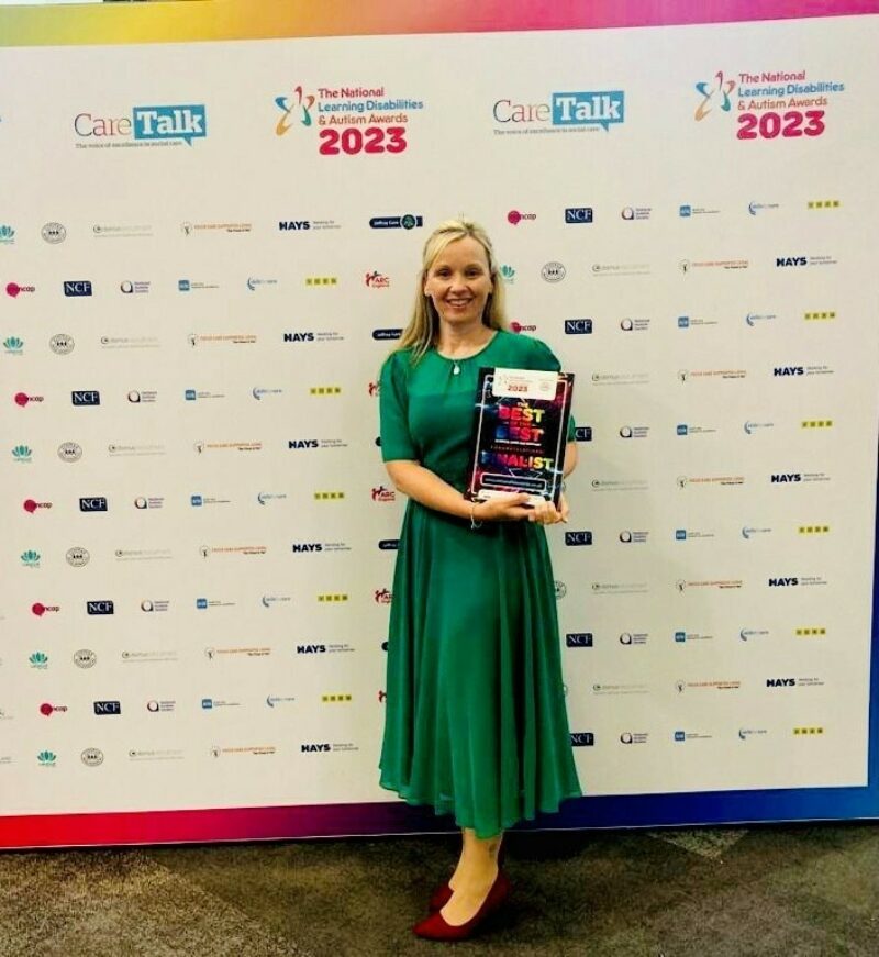 ECL Inclusive Employment Business Manager, Sue Wray awarded a ‘Highly Commended’ at the 2023 National Learning Disabilities and Autism Awards