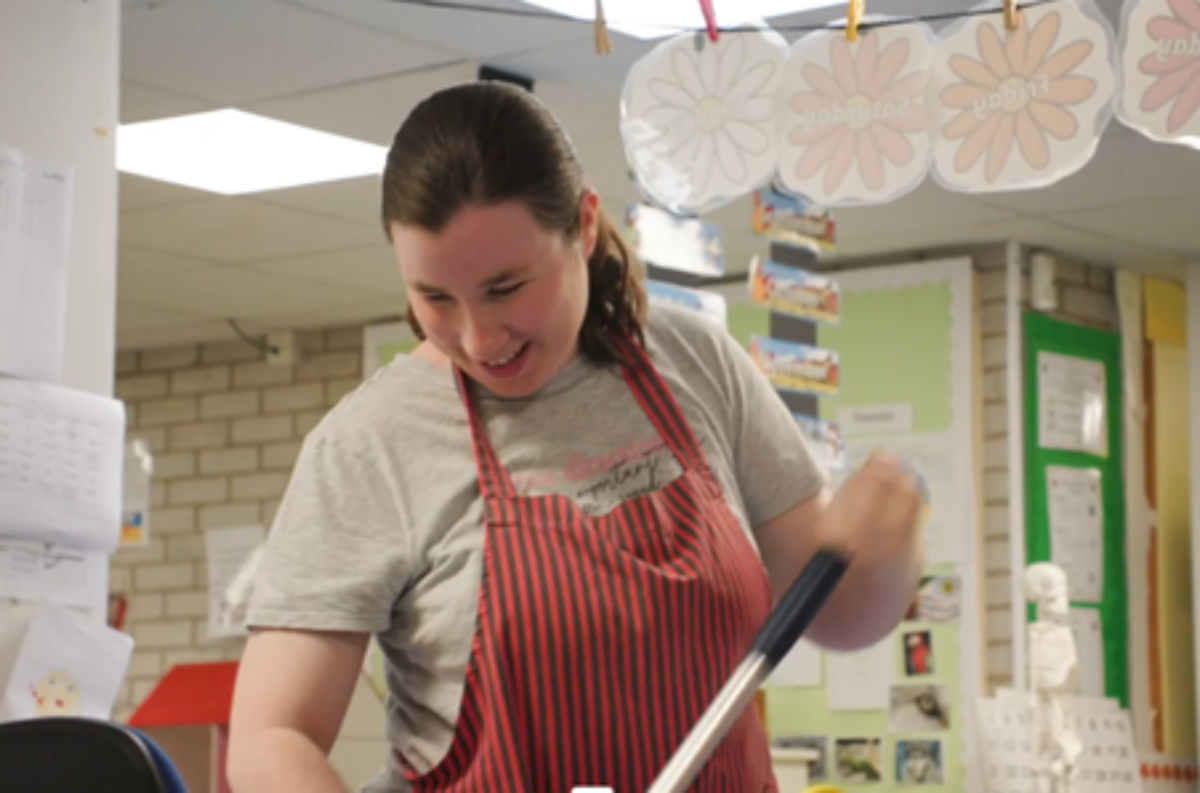 ECL Inclusive Employment customer Amy at work.