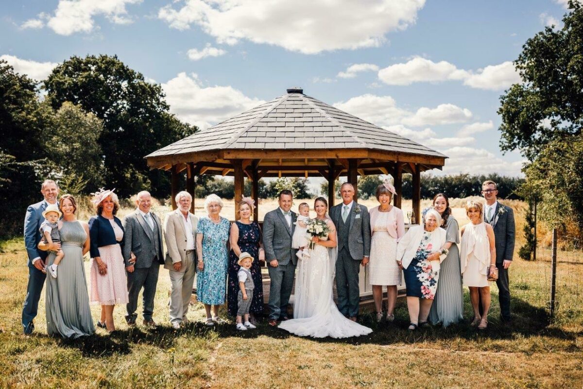 Anne granddaughters wedding family shot