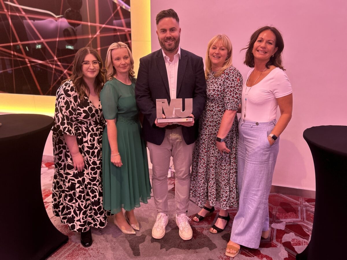 ECL's Inclusive Employment team with their MJ Award for Innovation in Building Diversity and Inclusion.