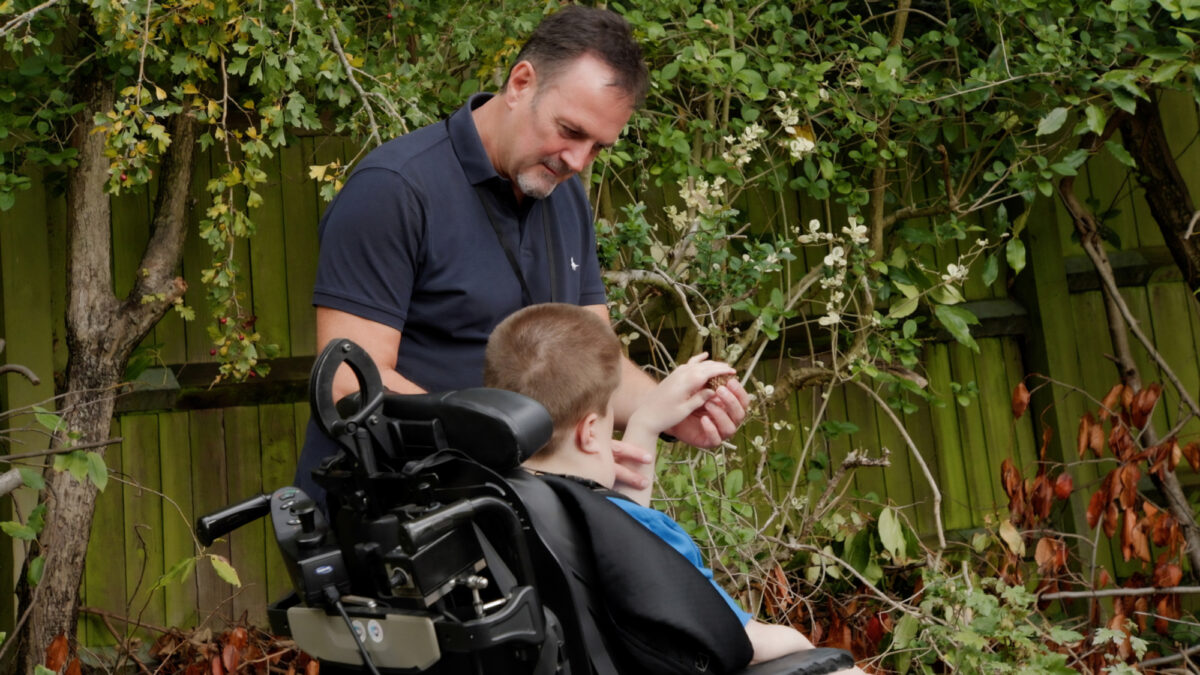 Nick Hart with a customer enjoying the outdoors and nature