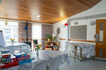 The dining room at ECL Braintree day centre.