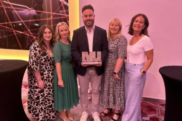 ECL's Inclusive Employment team with their MJ Award for Innovation in Building Diversity and Inclusion.