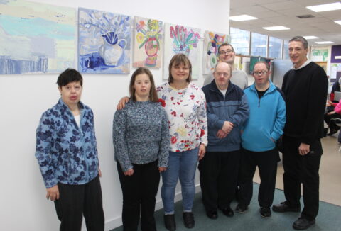 Budding-artists brighten up library with exhibition