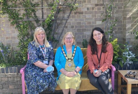 Andrea Smith (Left), Councillor Jude Deakin, Ally Suchowierska (right)