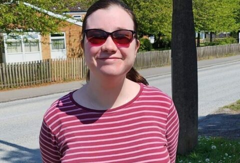 A picture of a smiling Amy