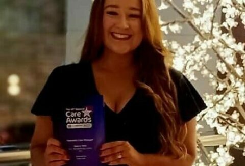 Sherry with an award