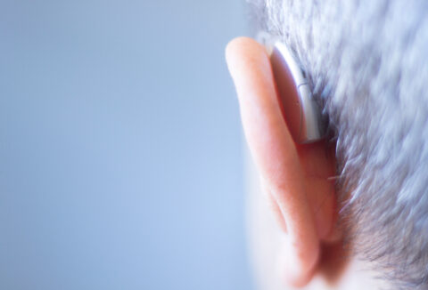 Man with hearing aid