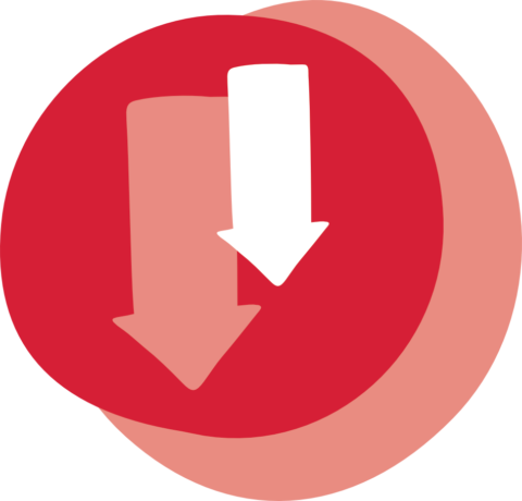Arrows down icon