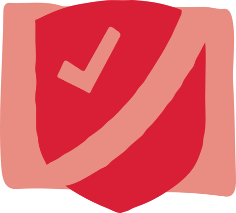 Shield icon with background