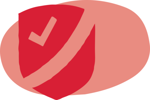 Shield icon with backgorund