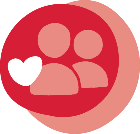 Two people heart icon